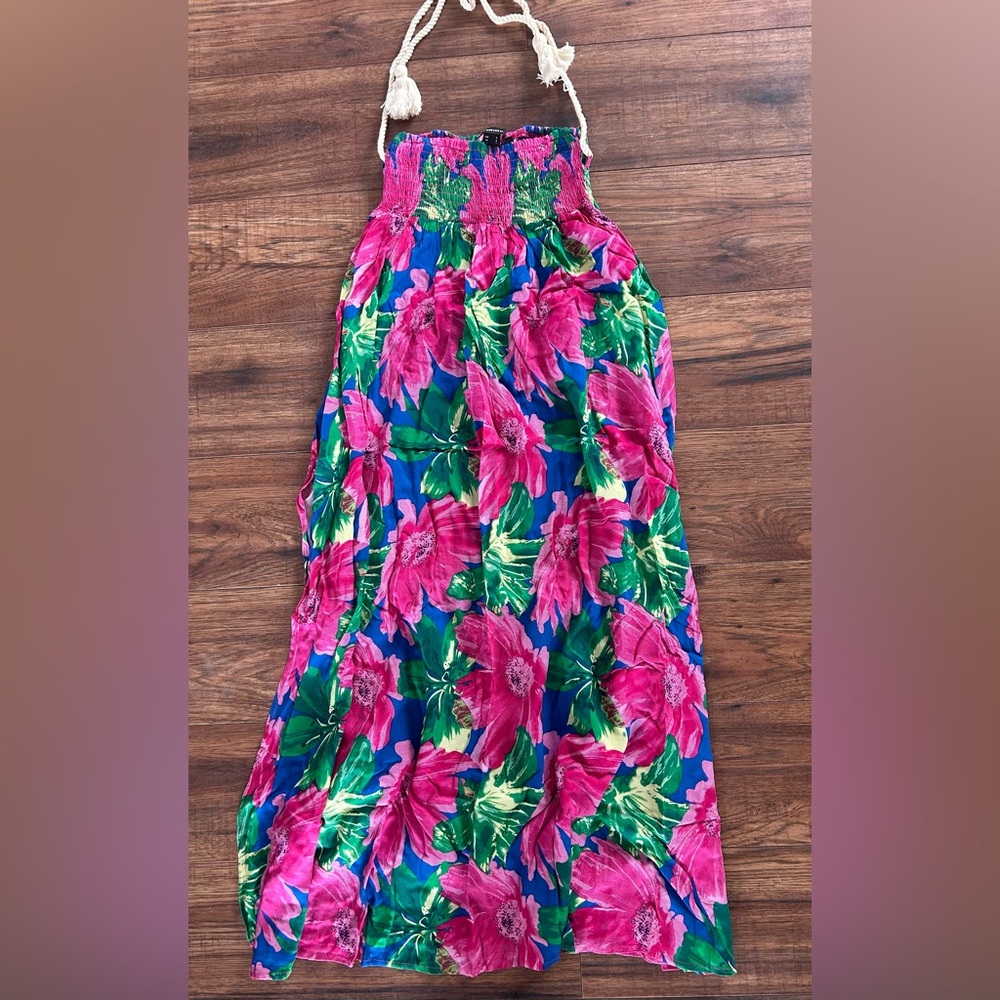 Tropical floral maxi skirt 🌺